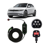 Type 2 to 3 Pin Charging Cable / 10M / 6amp – 12amp Adjustable (2.3kW)