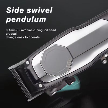 Cordless Hair Clippers for Men – Rechargeable LCD Trimmer