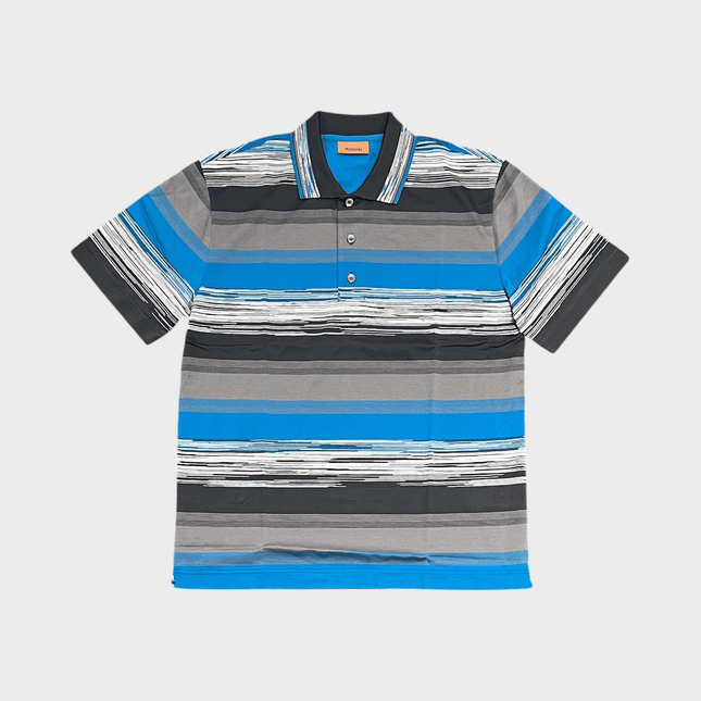 Short Sleeve Polo Blue Tones