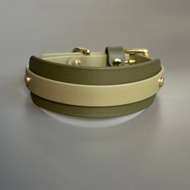 Bentley Olive & Khaki Hound Collar