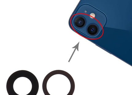 Back Camera Lens for iPhone 12 Mini, For iPhone 12 Mini