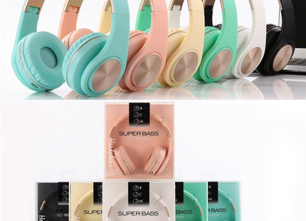 A1 Bluetooth 4.2 Candy Color Super Base Bluetooth Headphone, Support Music Play & Switching & Volume Control & Answer
