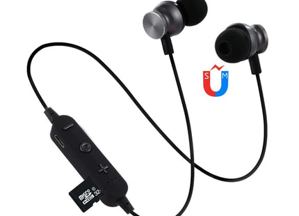 F17 Bluetooth 4.2 Hanging Neck Design Bluetooth Headset, Support Music Play & Switching & Volume Control & Answer