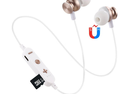 F17 Bluetooth 4.2 Hanging Neck Design Bluetooth Headset, Support Music Play & Switching & Volume Control & Answer