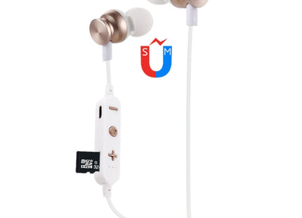 F17 Bluetooth 4.2 Hanging Neck Design Bluetooth Headset, Support Music Play & Switching & Volume Control & Answer