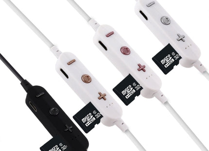 F17 Bluetooth 4.2 Hanging Neck Design Bluetooth Headset, Support Music Play & Switching & Volume Control & Answer