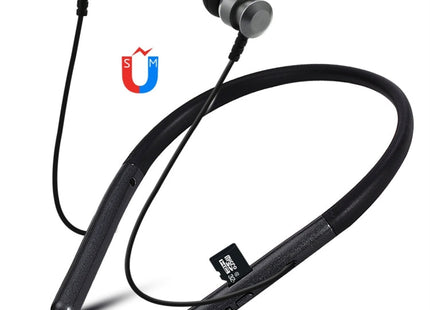 F108 Bluetooth 4.2 Hanging Neck Design Bluetooth Headset, Support Music Play & Switching & Volume Control & Answer