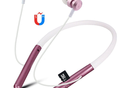 F108 Bluetooth 4.2 Hanging Neck Design Bluetooth Headset, Support Music Play & Switching & Volume Control & Answer