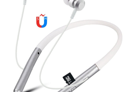 F108 Bluetooth 4.2 Hanging Neck Design Bluetooth Headset, Support Music Play & Switching & Volume Control & Answer