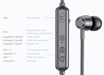 A10 Bluetooth 5.0 Neck-mounted Sport Wireless Bluetooth Earphone