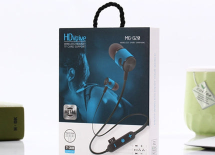 MG-G20 Bluetooth 4.2 Sport Wireless Bluetooth Earphone, Support Card
