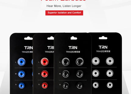 TRN Earphone Silicone Memory Foam Earplug