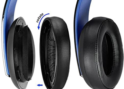2pcs Soft Earmuff Headphone Jacket for Sony PS4 Gold Wireless Stereo Headset
