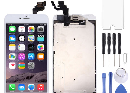 LCD Screen with Front Camera for iPhone 6 Plus, 4 in 1 for i6 Plus White
