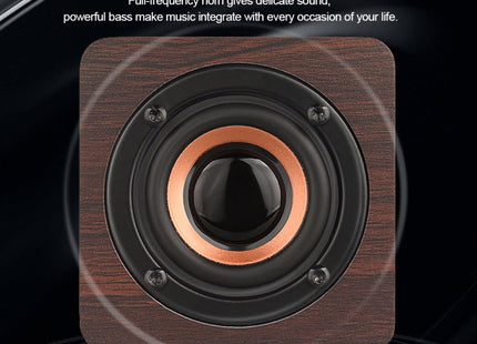 Q1 Wooden Mini Portable Mega Bass Wireless Bluetooth Speaker