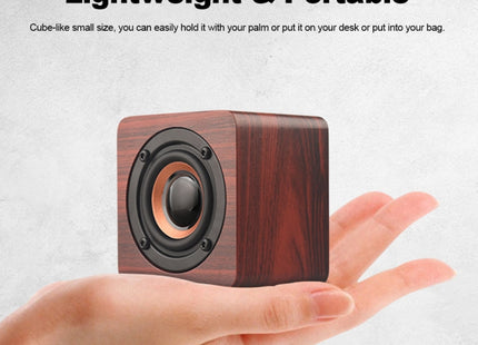Q1 Wooden Mini Portable Mega Bass Wireless Bluetooth Speaker
