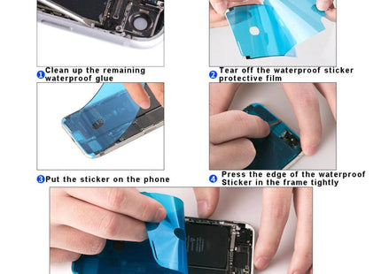 100 PCS LCD Frame Bezel Waterproof Adhesive Stickers for iPhone 7, 100 PCS for iPhone 7