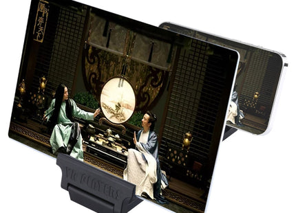 F6 12 inch Universal Foldable 3D Mobile Phone Screen Magnifier with Lazy Stand