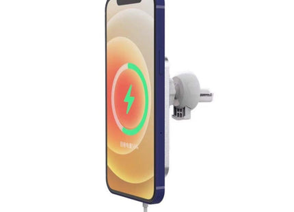 X16 Magsafe Car Air Outlet Vent Mount Clamp Holder 15W Fast Charging Qi Magnetic Wireless Charger, X16