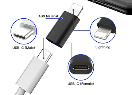 ENKAY HC-6 USB-C to 8-Pin Adapter – Compact Charging Connector