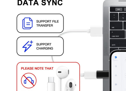 ENKAY HC-6 USB-C to 8-Pin Adapter – Compact Charging Connector