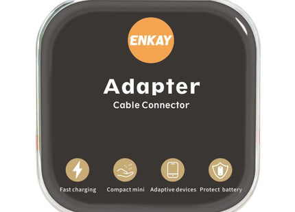 ENKAY HC-6 USB-C to 8-Pin Adapter – Compact Charging Connector