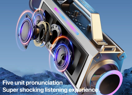 L202 Portable Outdoor Wireless Bluetooth Speaker Home Karaoke Speaker, L202