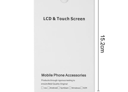 50 PCS Cardboard Packaging White Box for iPhone 8 / 7 LCD Screen, i7 / i8 Packaging Box