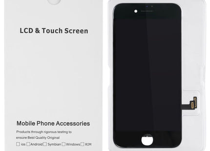 50 PCS Cardboard Packaging White Box for iPhone 8 / 7 LCD Screen, i7 / i8 Packaging Box