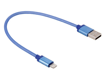 1m Net Style Metal Head 8 Pin to USB Data / Charger Cable