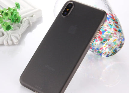For iPhone X / XS PP Protective Back Cover Case  (Black)