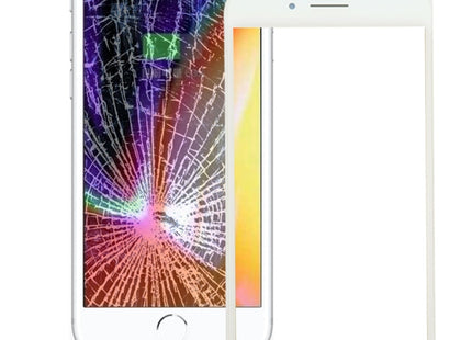 for iPhone 8 Plus Front Screen Outer Glass Lens with Front LCD Screen Bezel Frame
