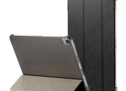 Silk Texture Horizontal Flip Magnetic PU Leather Case for iPad Pro 11 inch (2018), with Three-folding Holder & Sleep / Wake-up Function(Black)