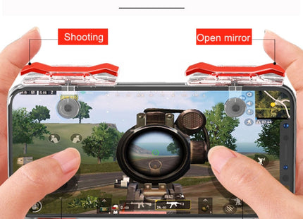 E9 Electroplating Design Press Eat Chicken Mobile Phone Trigger Shooting Controller Button Handle, E9 Electroplating
