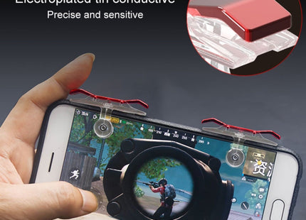 E9 Electroplating Design Press Eat Chicken Mobile Phone Trigger Shooting Controller Button Handle, E9 Electroplating