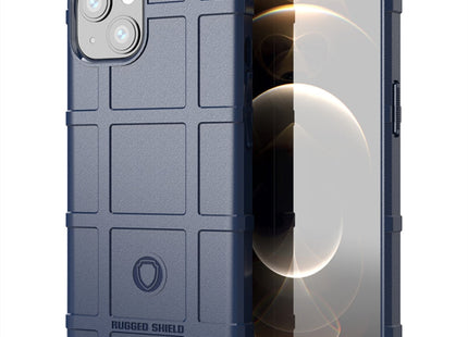 For iPhone 13 Rugged Shield Full Coverage Shockproof TPU Case