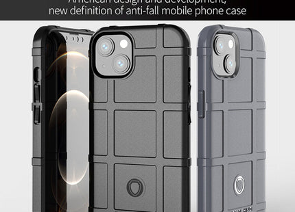 For iPhone 13 Rugged Shield Full Coverage Shockproof TPU Case