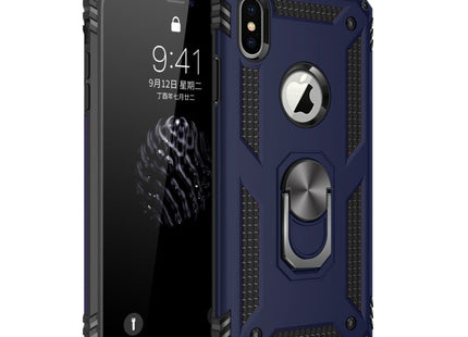 For iPhone XS Max Armor Shockproof TPU + PC Protective Case with 360 Degree Rotation Holder, For iPhone XS Max
