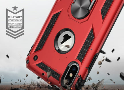 For iPhone XS Max Armor Shockproof TPU + PC Protective Case with 360 Degree Rotation Holder, For iPhone XS Max