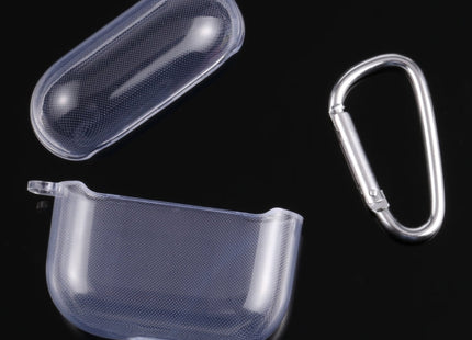 Split Transparent PC Earphone Protective Case with Hook For AirPods 3