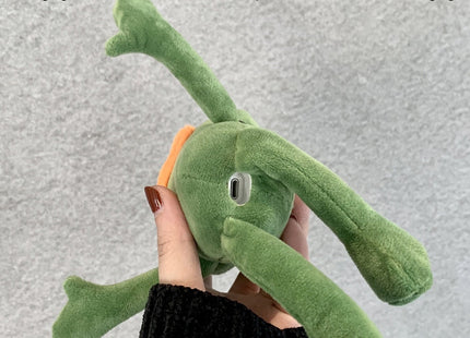 For AirPods 1 / 2 Plush Sad Frog Shape Earphone Protective Case with Hook
