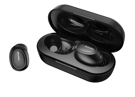 awei T16 TWS Bluetooth V5.0 Ture Wireless Sports Headset with Charging Case