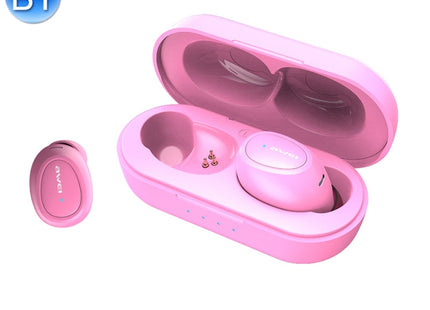 awei T16 TWS Bluetooth V5.0 Ture Wireless Sports Headset with Charging Case