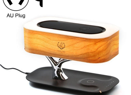 Tree Light Bluetooth Speaker Desk Lamp Phone Wireless Charger, AU Plug, AU Plug