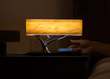 Tree Light Bluetooth Speaker Desk Lamp Phone Wireless Charger, AU Plug, AU Plug
