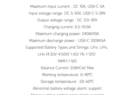 ISDT 608PD 240W DC Battery Charger