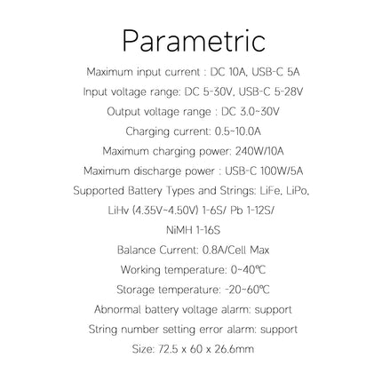 ISDT 608PD 240W DC Battery Charger