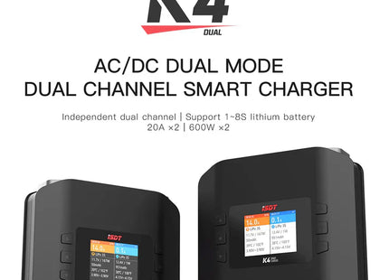 ISDT K4 600W Dual AC/DC Charger