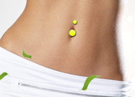 7pcs Night Fluorescent Acrylic Belly Button Ring Random Color Delivery