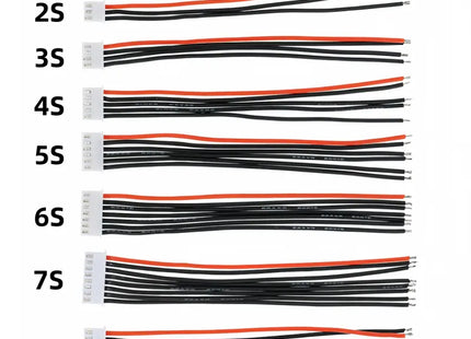 JST-XH Balance Lead Connectors with Wire (1S-8S)